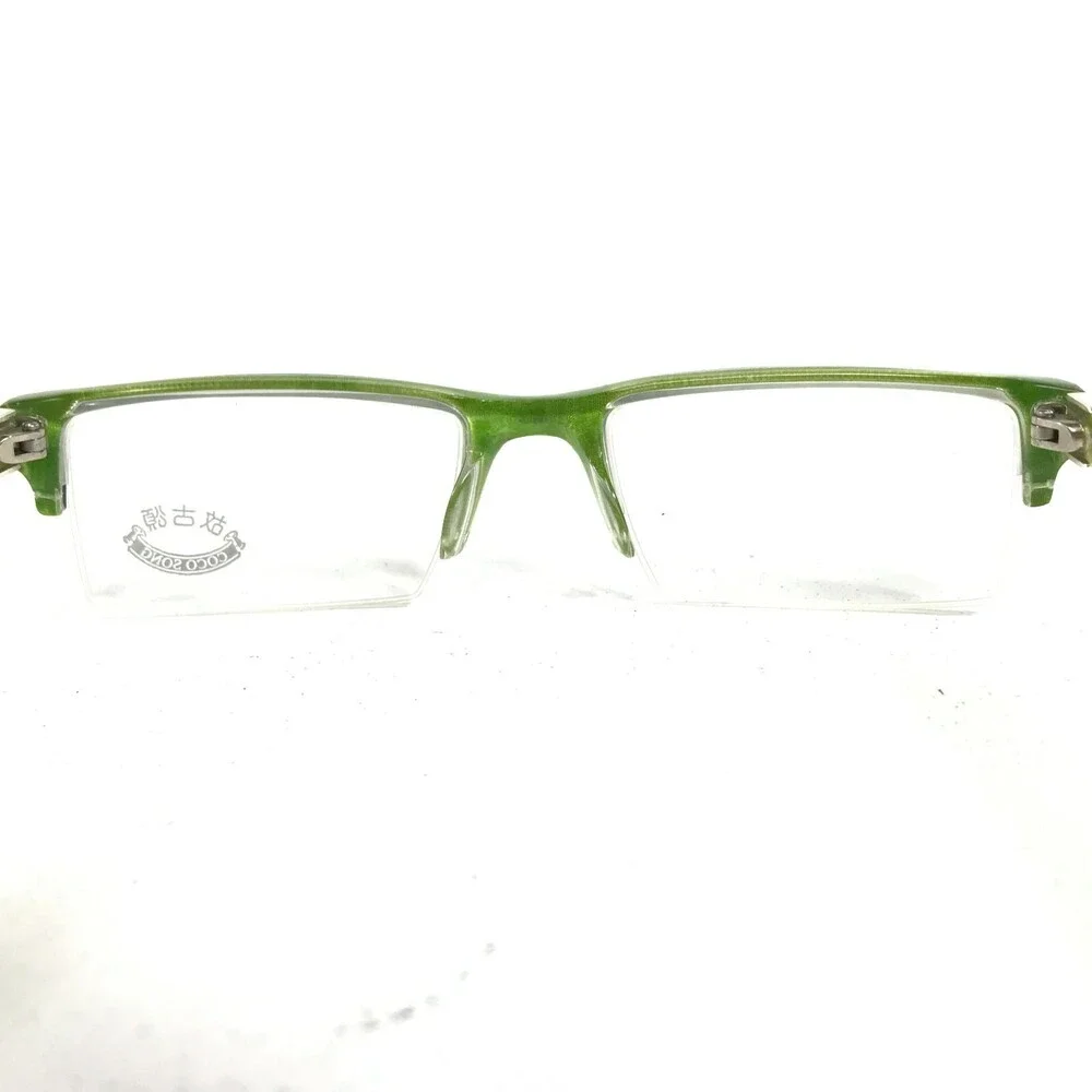 Coco Song Eyeglasses Frames SILK ROAD COL.2 Black Clear Green Silver 52-18-135